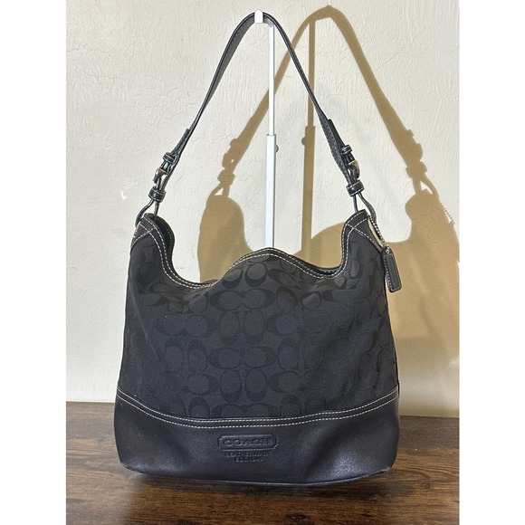 Coach Handbags - COACH Signature Canvas Shoulder Bag